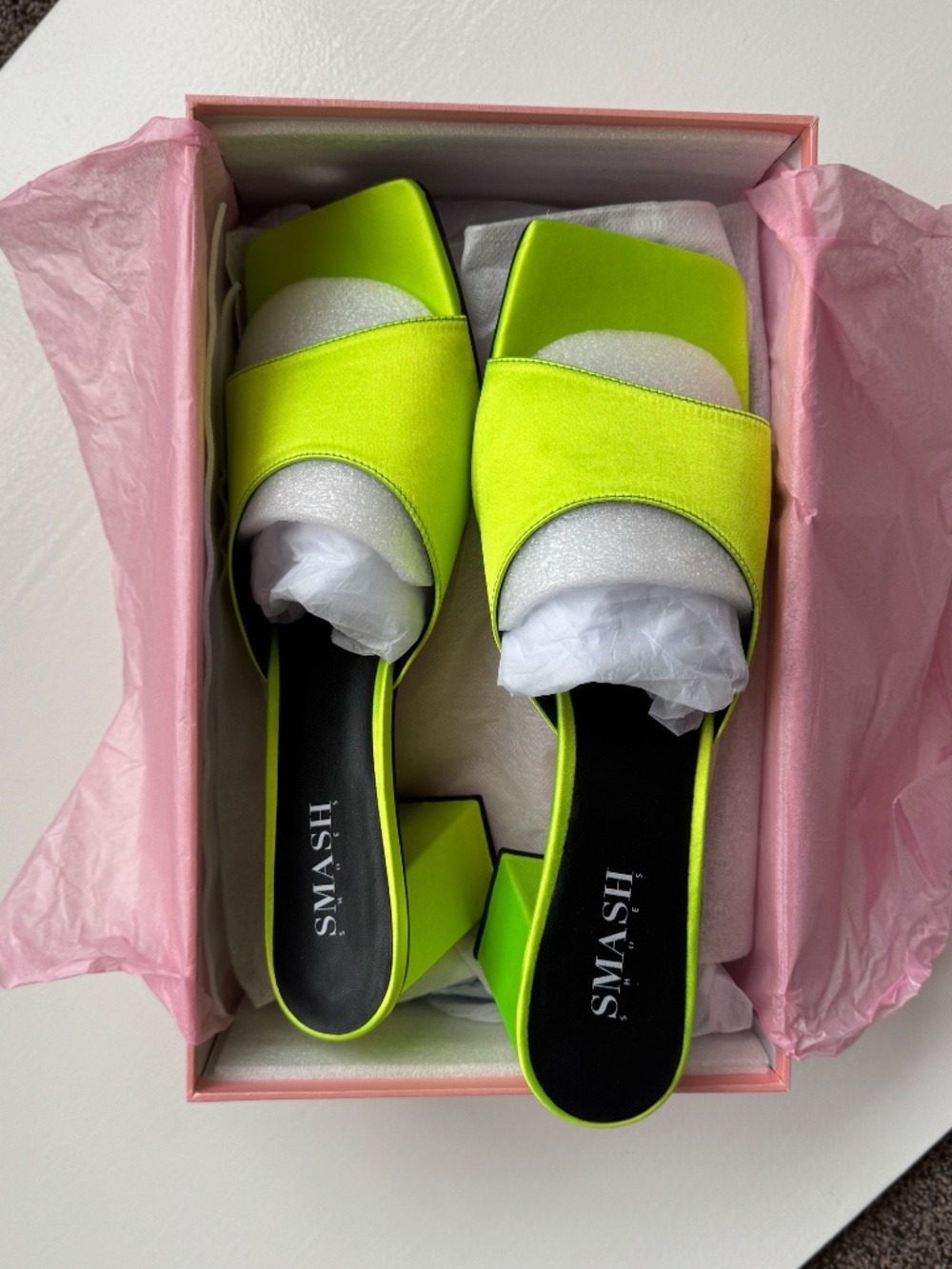 SMASH Shoes Jennifer Neon Heels, size 14